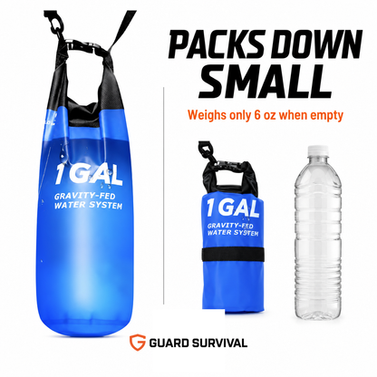 AQUA-GS1 Portable Gravity Water Filtration System – Emergency & Outdoor Survival Kit