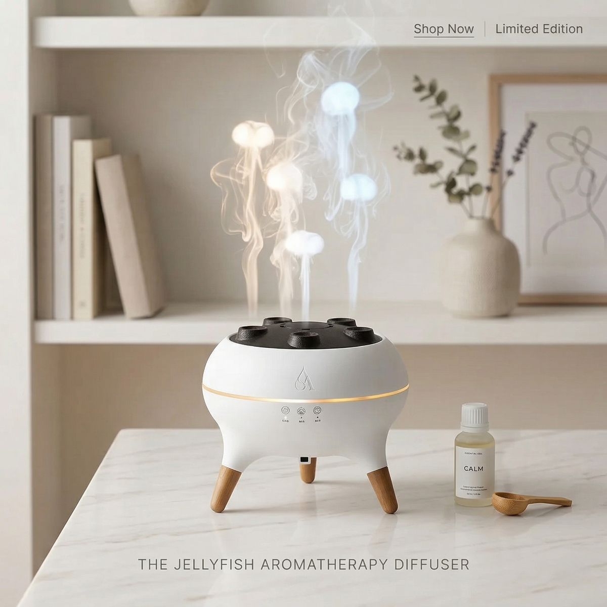 Jellyfish Aromatherapy Diffuser – Decorative Mist Humidifier