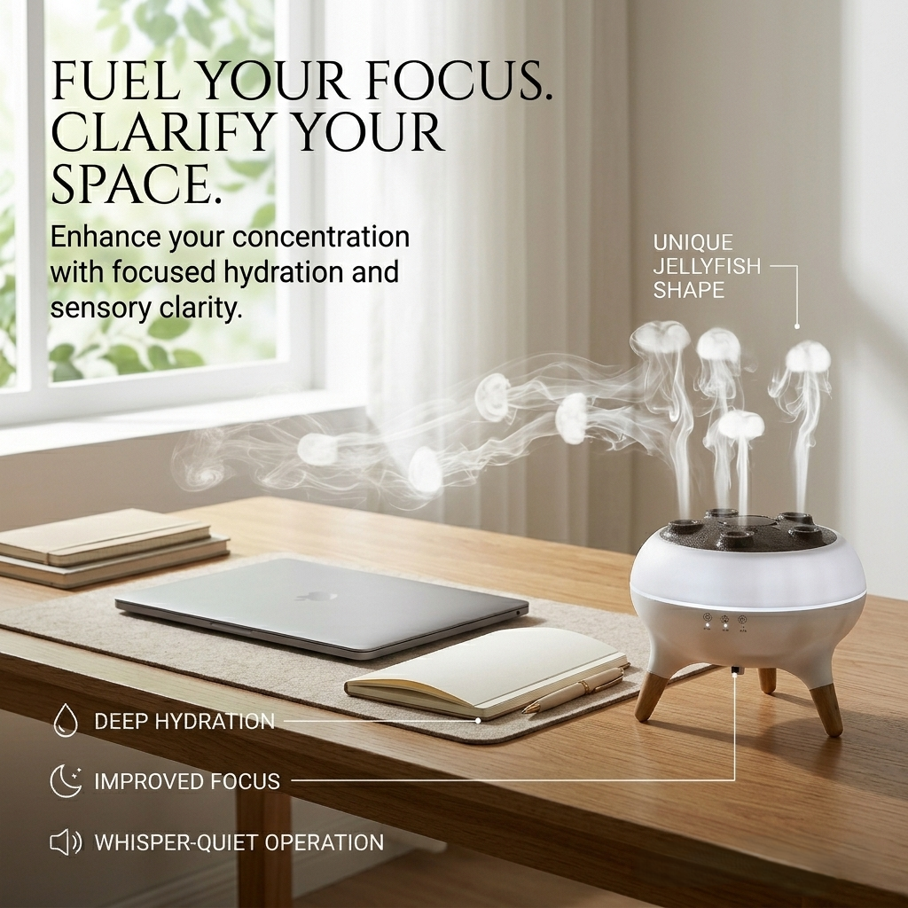 Jellyfish Aromatherapy Diffuser – Decorative Mist Humidifier