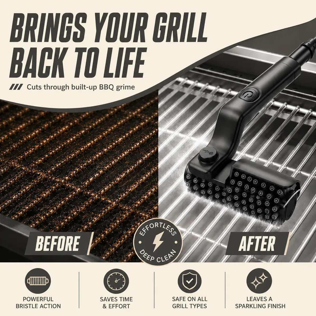 ARVELLO ELECTRIC GRILL BRUSH BỎ NHA