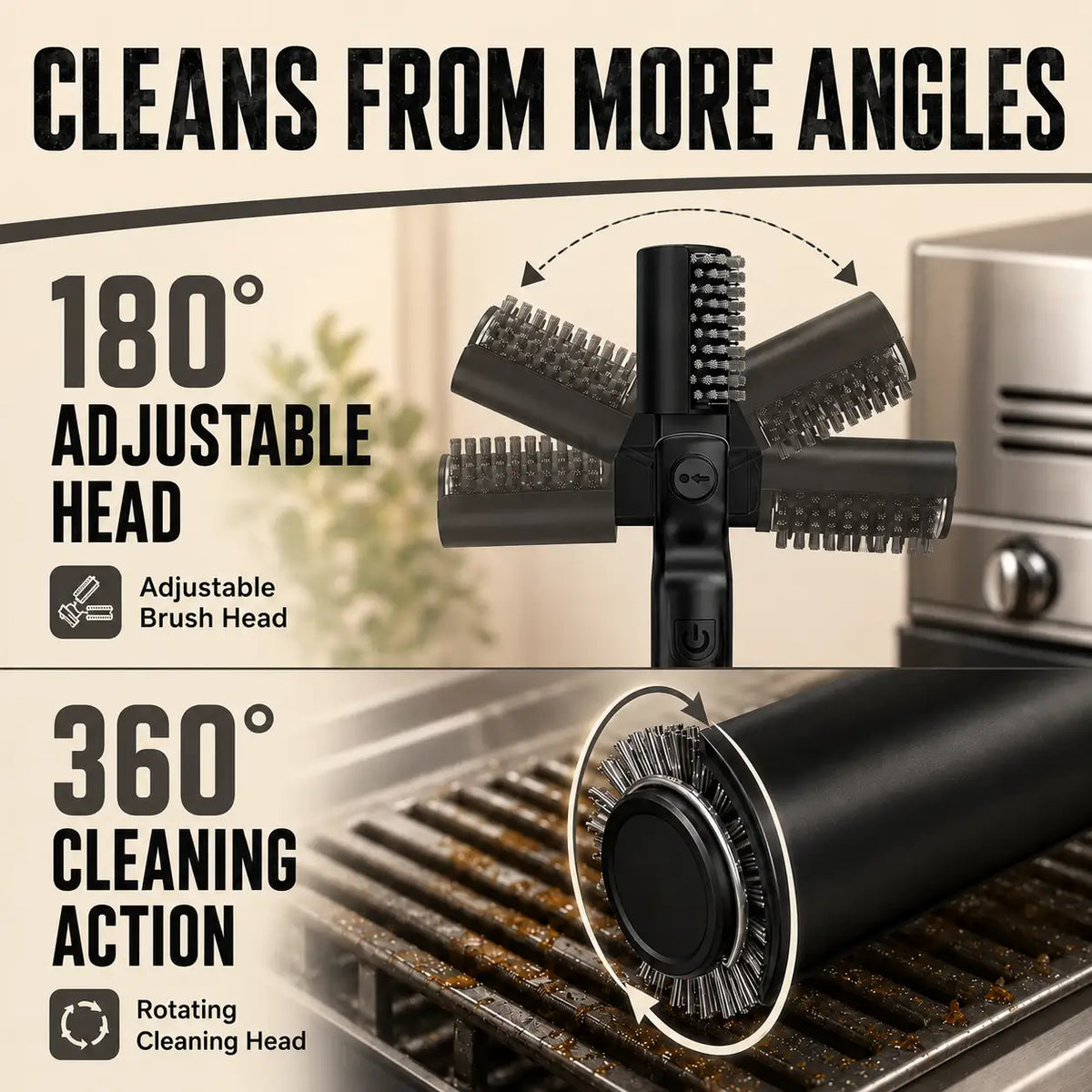 ARVELLO ELECTRIC GRILL BRUSH BỎ NHA