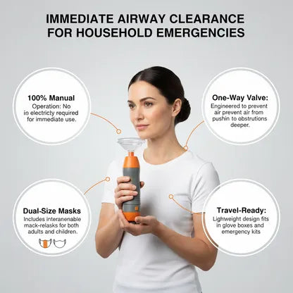 Portable Manual Resuscitator Kit with Adult & Child Masks